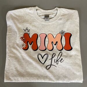 NEW! Womens Mimi Life Print Graphic T-shirt Size Medium